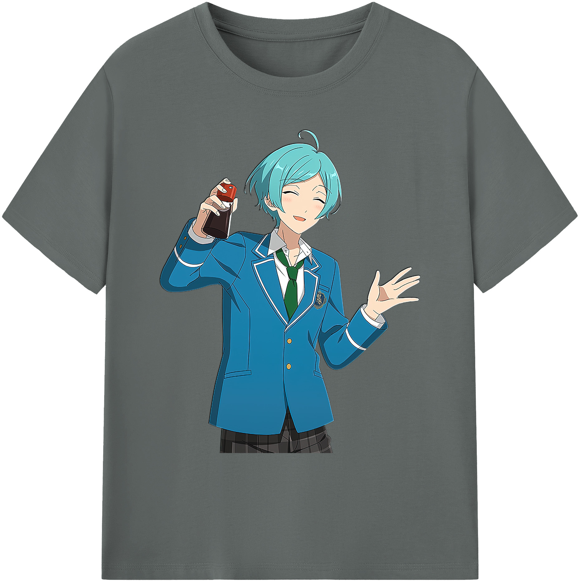 （画像用） あんさんぶるスターズ! Ensemble Stars 綿100％ メンズ半袖Tシャツ｜肌触りやわらか＆通気性